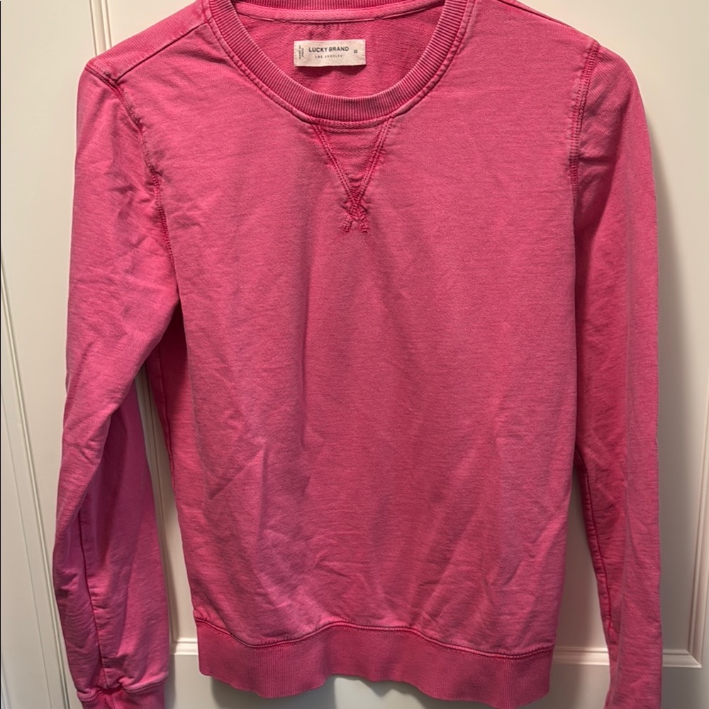 Lucky Brand Lightweight Pink Pullover - size XS